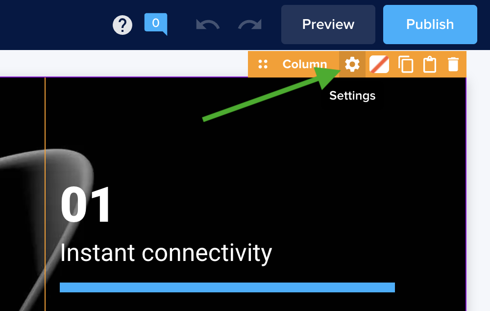 Setting Columm Working with columns