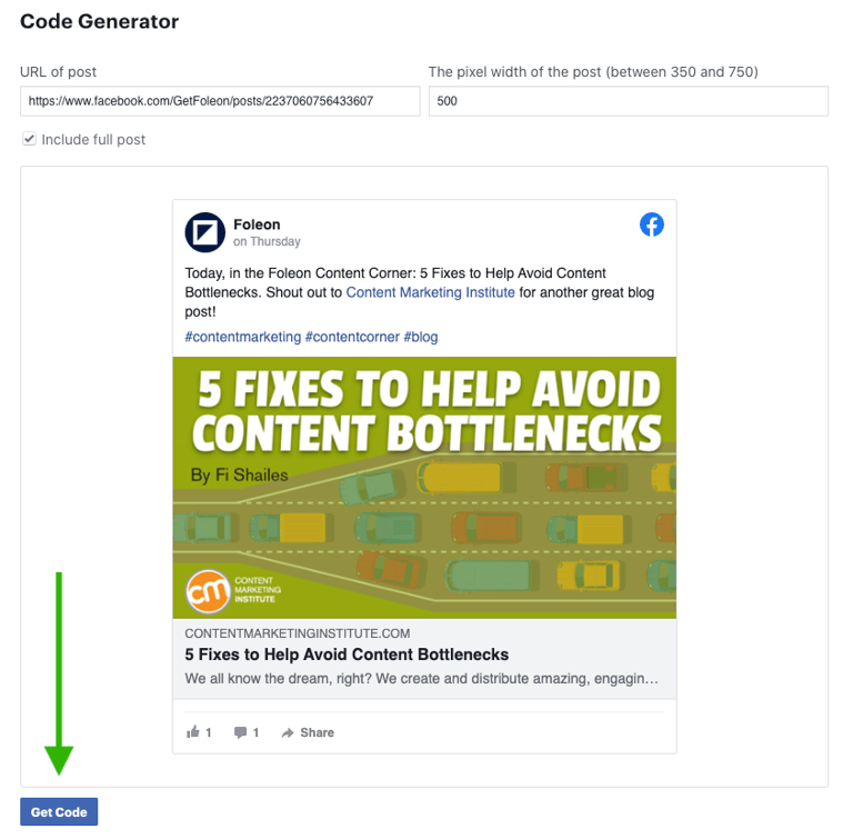 Facebook Post Embed Example How to embed Facebook