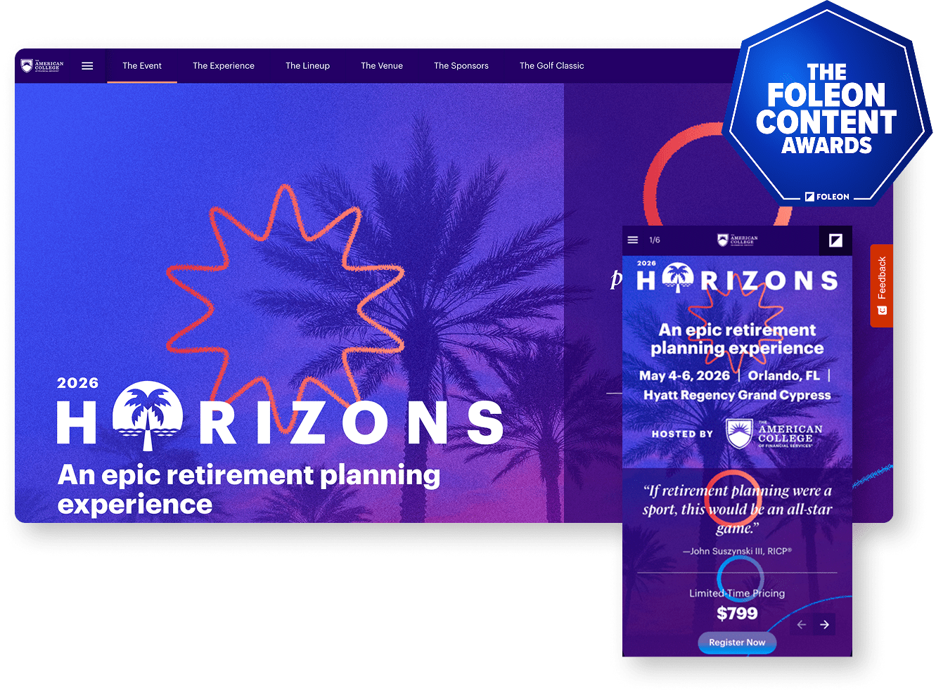 Horizons 2026 Registration Microsite