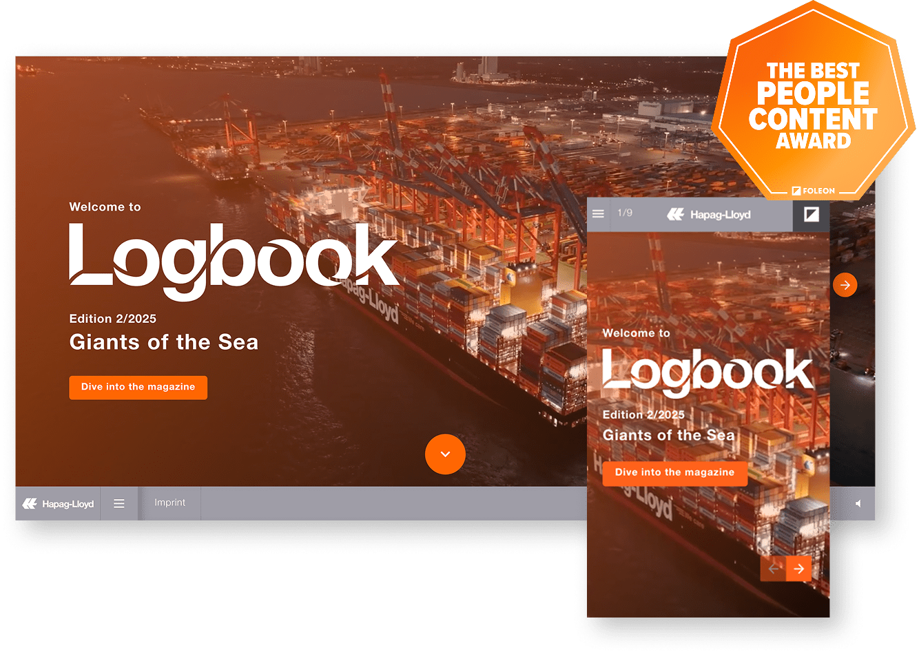 Hapag-Lloyd Logbook employee magazine example