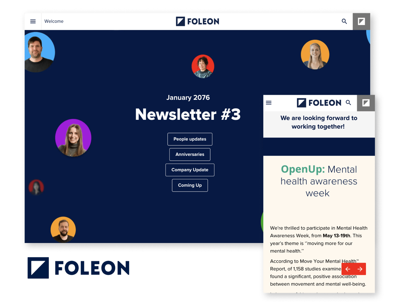 Foleons internal Newsletter