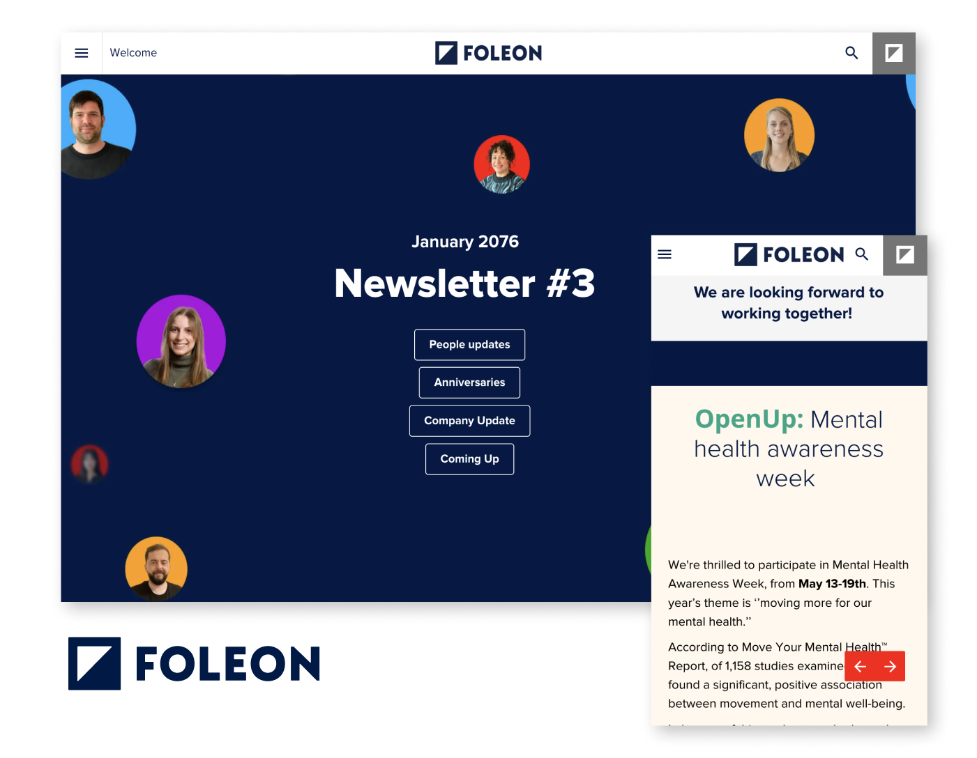 Foleon's Employee Newsletter Example