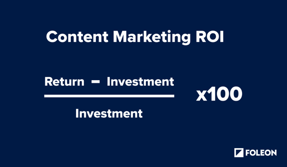 content marketing ROI formula