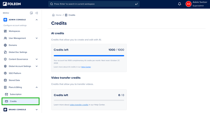 AI Credits