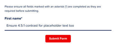Accessible form example
