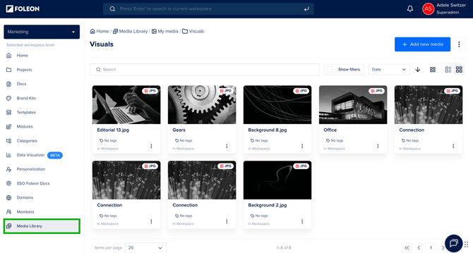 Accessing the Media Library