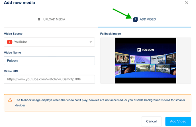 Add video to media library