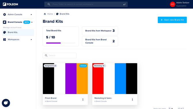 Brand Console Brand Kits