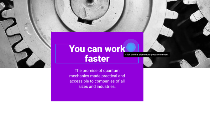 Click on element to comment