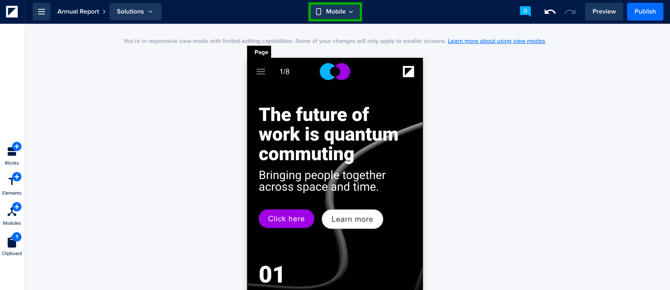 Editor - View Modes