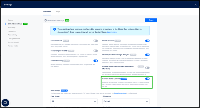 Enable Conversational Content