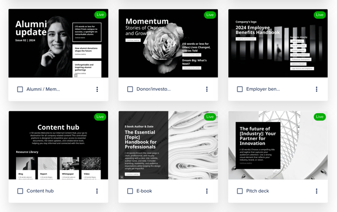 Overview of Foleon Doc templates
