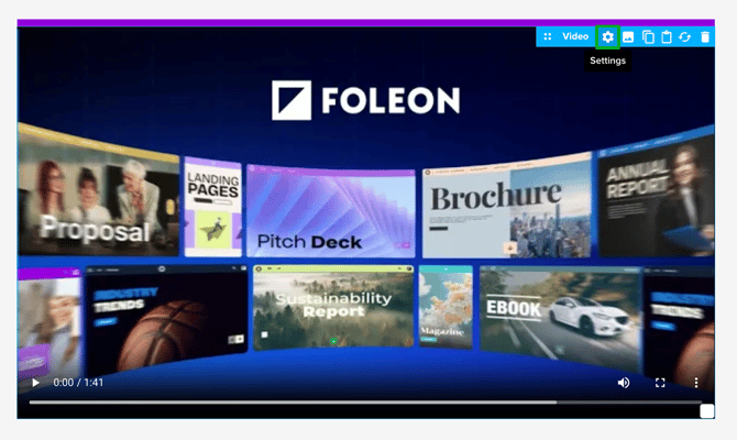 Foleon-Hosted Video Element - Access Settings