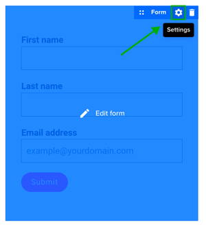 Form Settings