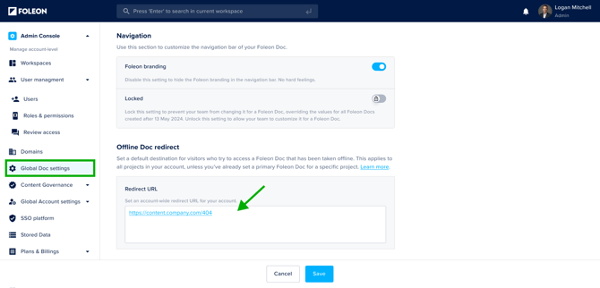 Offline Doc redirect