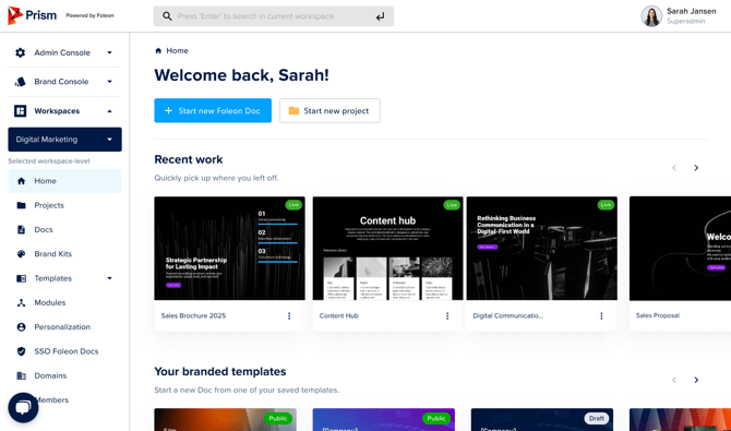 Option 2 - Color Logo - Branded Dashboard