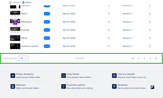 Pagination