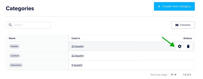 Rename or Delete Category