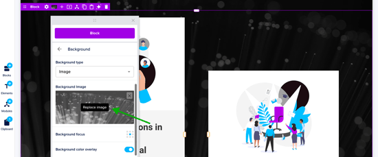 Replace Background Image