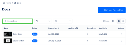 Search Docs