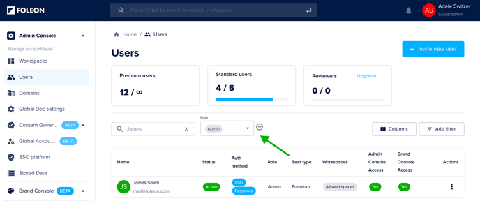 Search and Filter Users