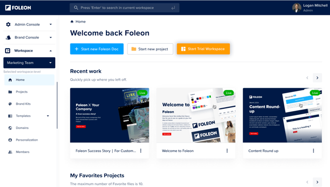 Start Trial Workspace
