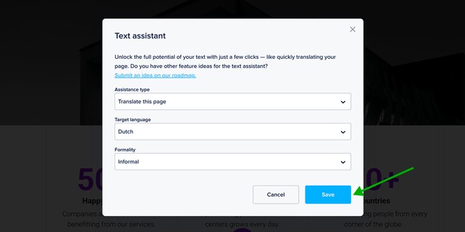 Step 5 - Save to Translate Page