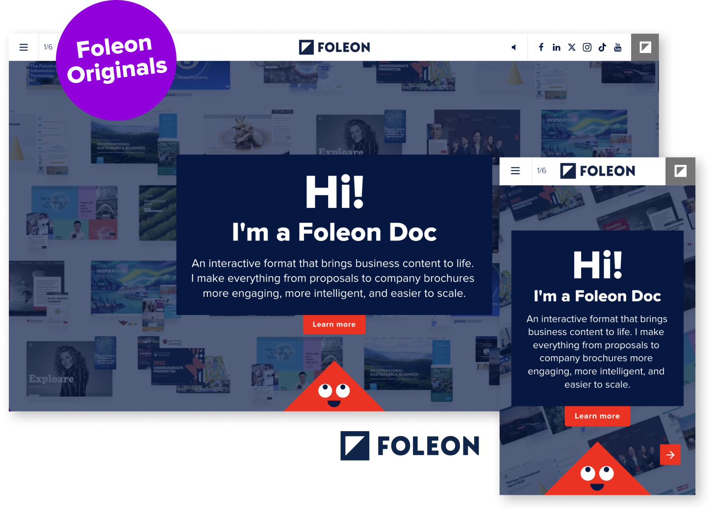 Foleon digital publication Example (IMA)