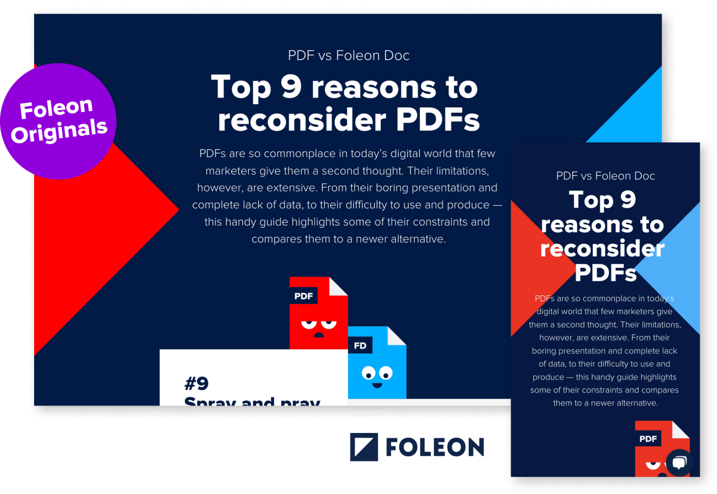 Foleon landing page Example (pdf vs fd)