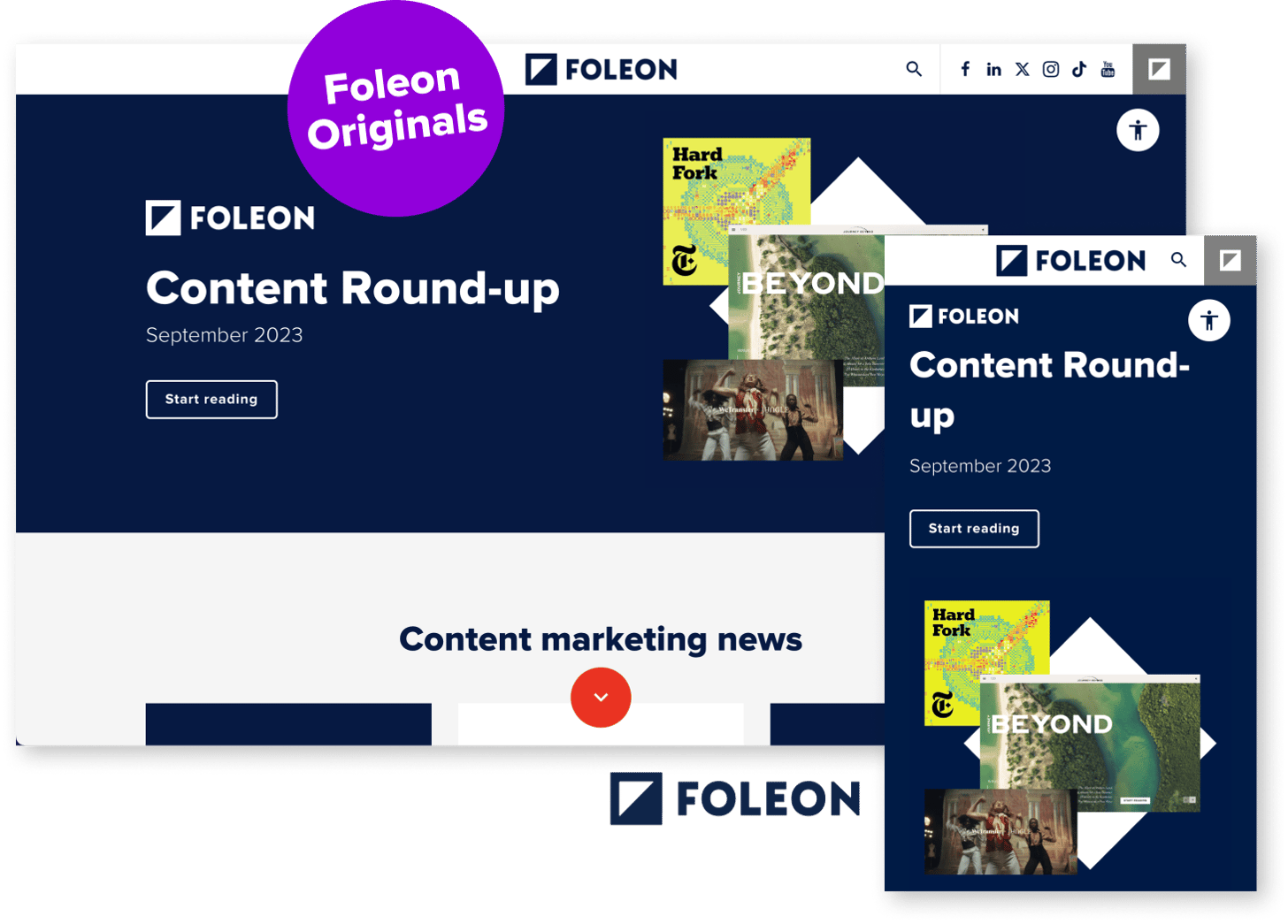 Foleon newsletter example