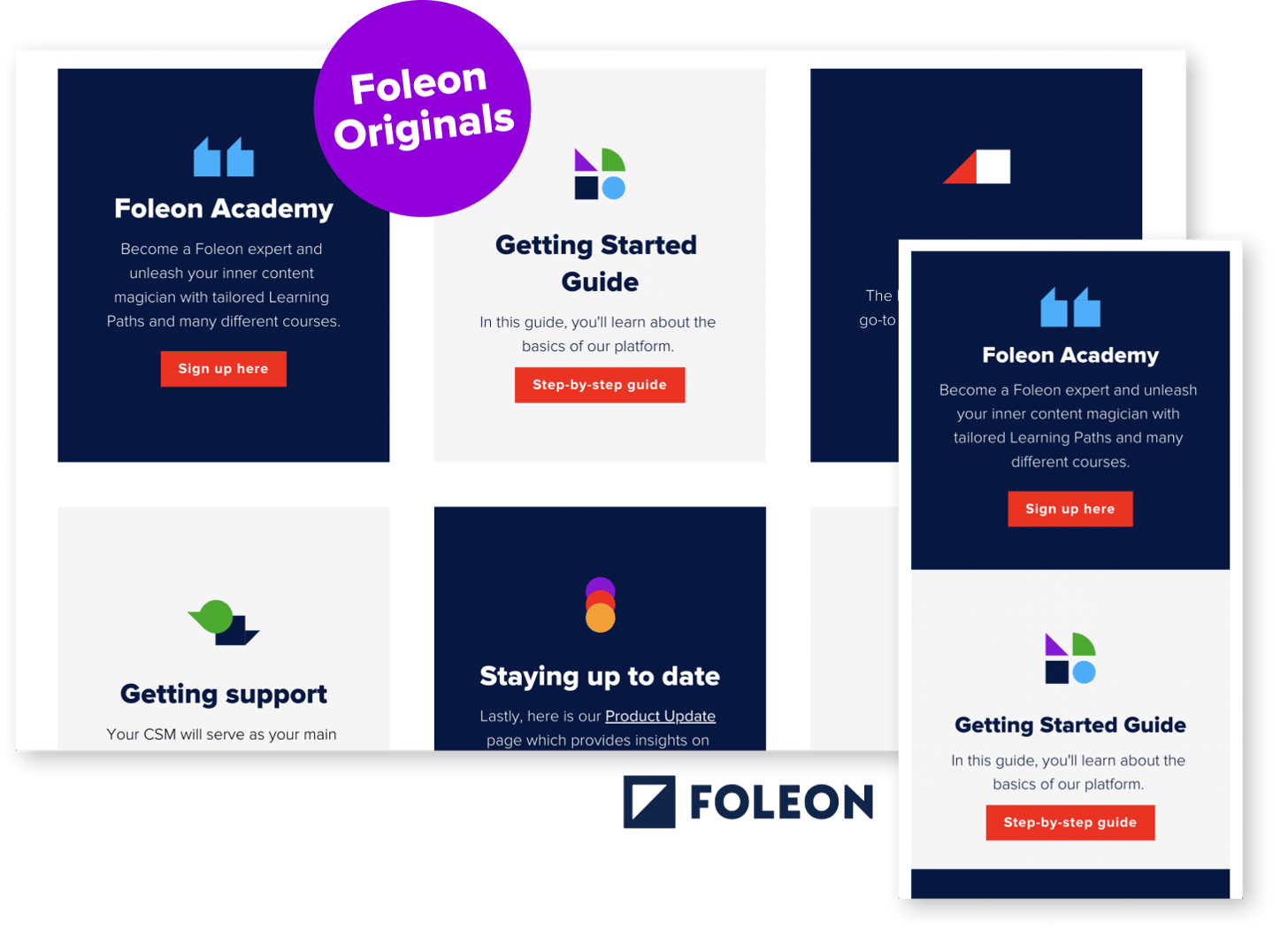 Foleon resource hub example