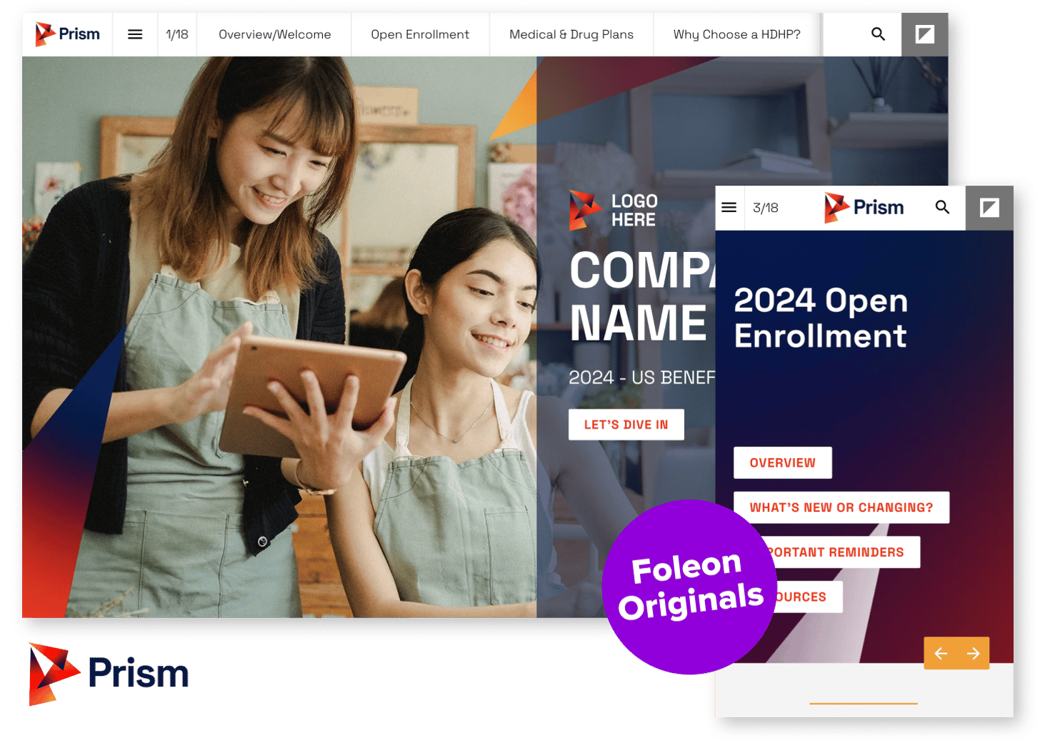 Prism benefits guide example