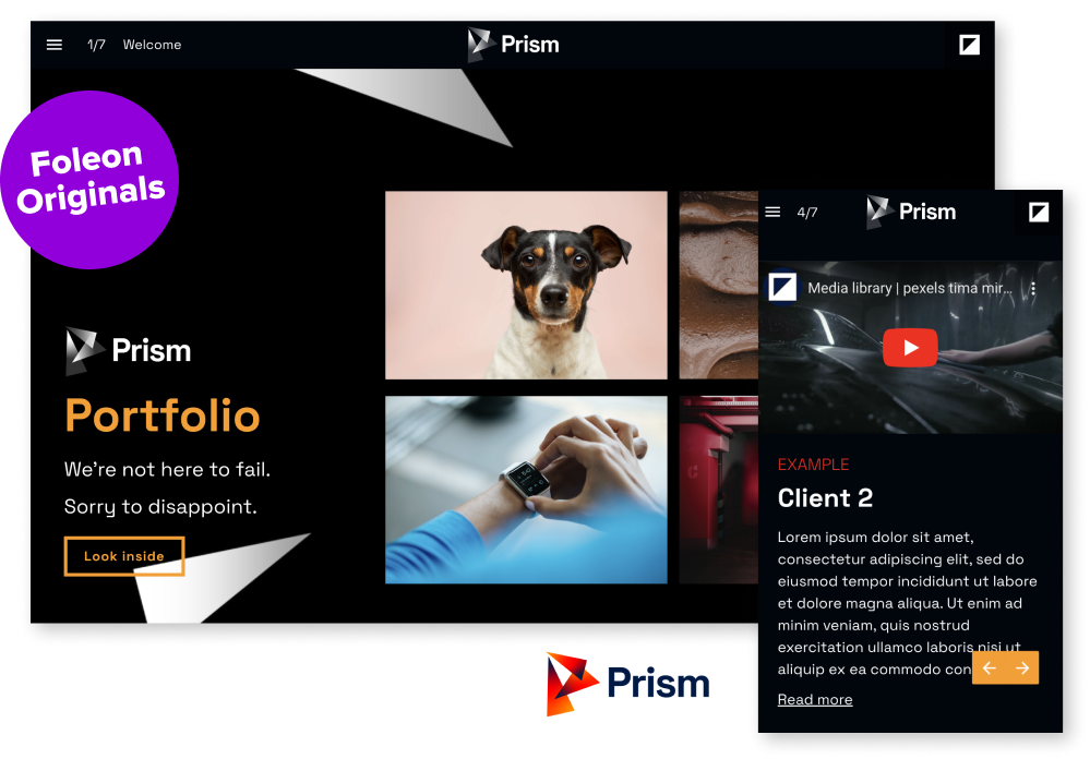Prism-portfolio-example
