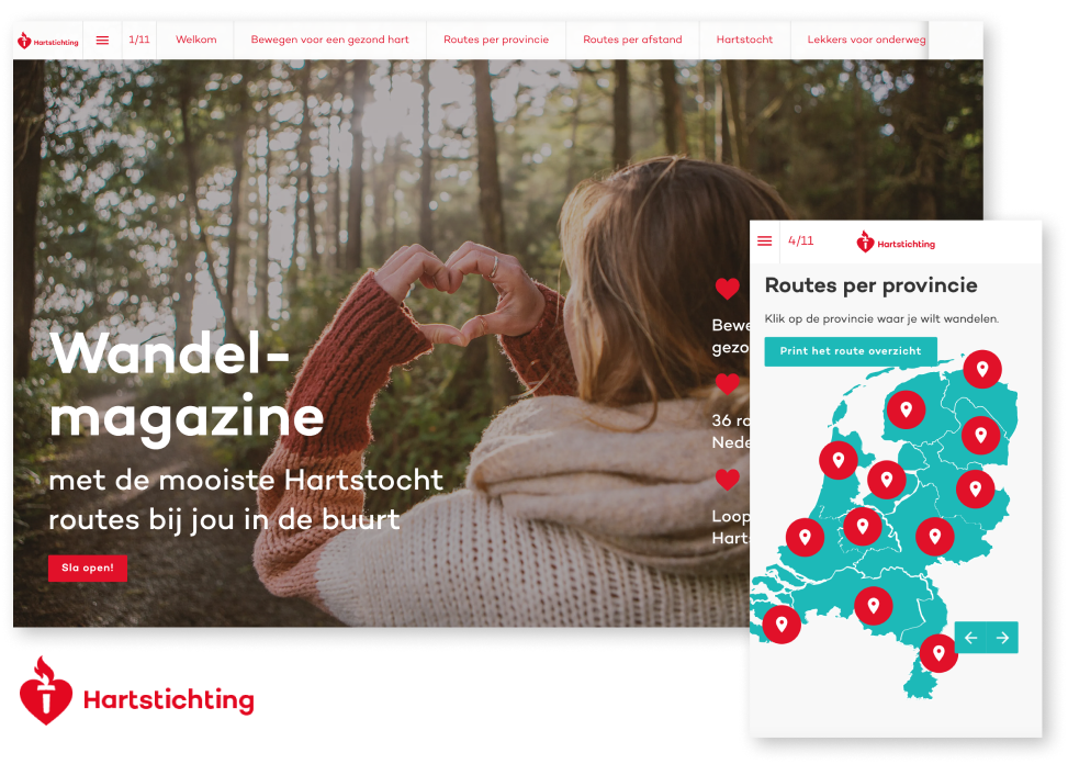 Interactive Magazine Example Hartstichting