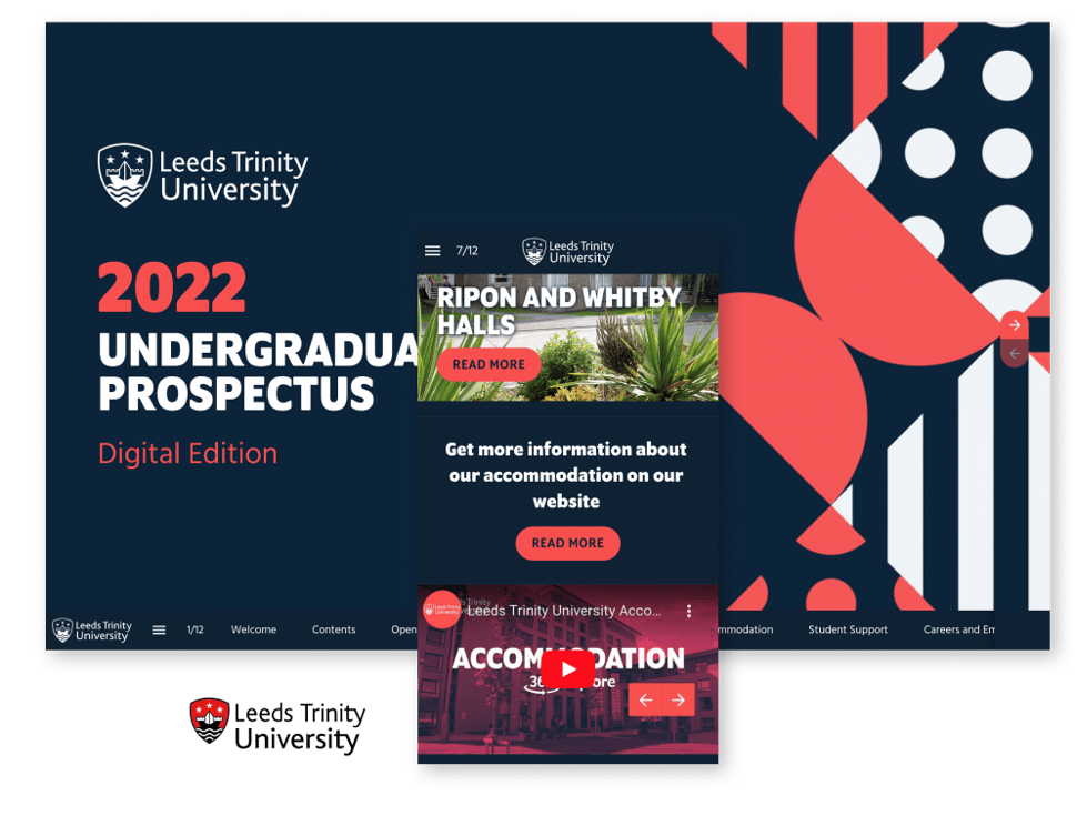 Leeds Trinity University Digital Prospectus Example