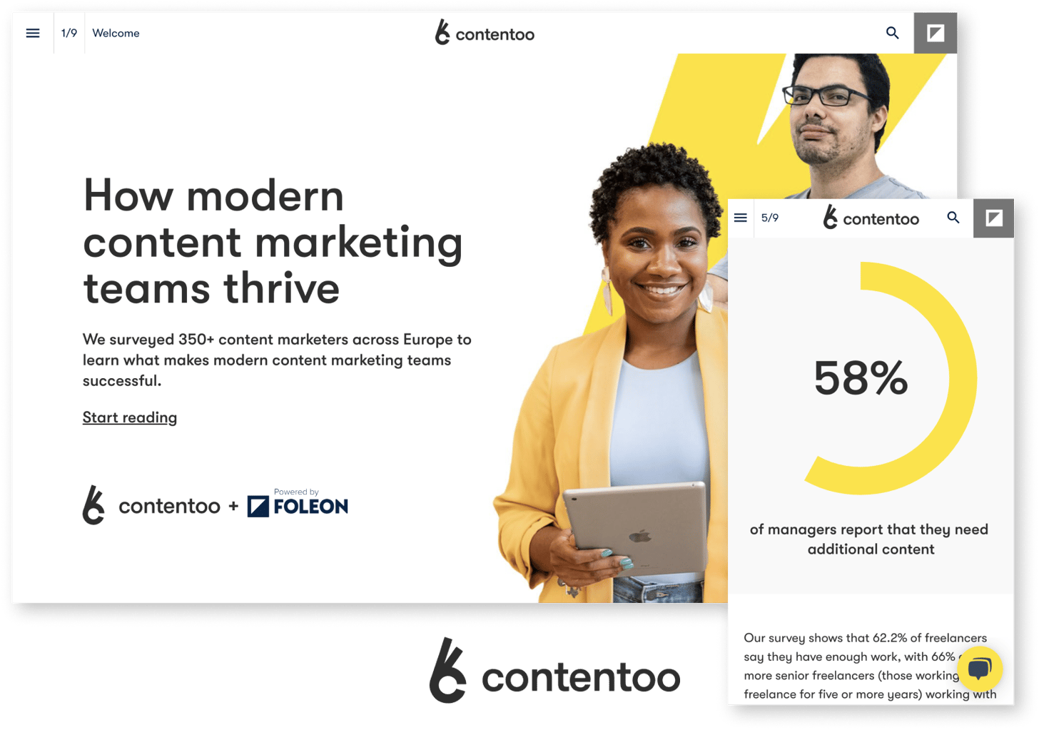 Contentoo Interactive Report Example