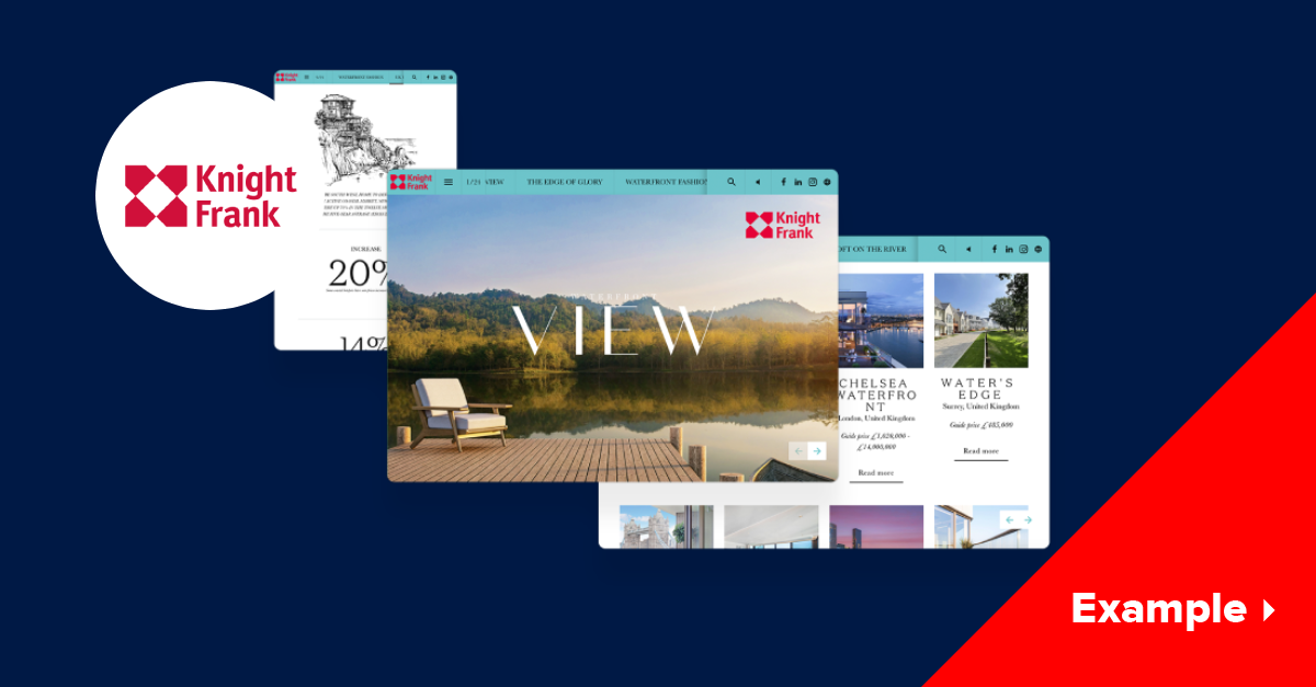 Knight Frank Interactive Real Estate Brochure Example