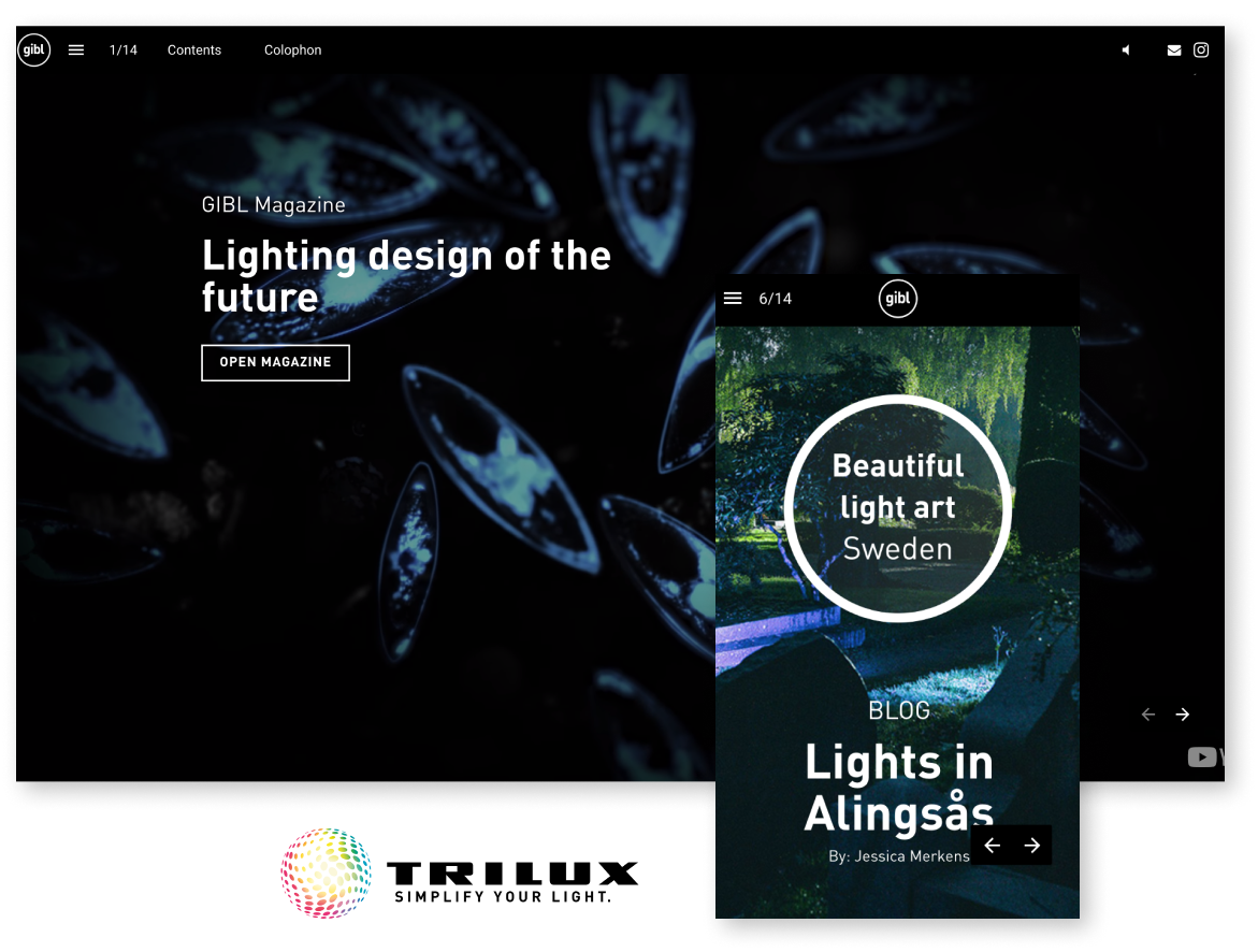Trilux Interactive Magazine Example