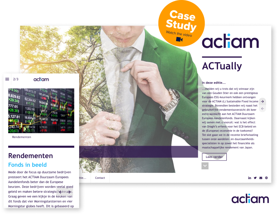 
                    How Foleon helps ACTIAM to save time and stay on-brand
                    