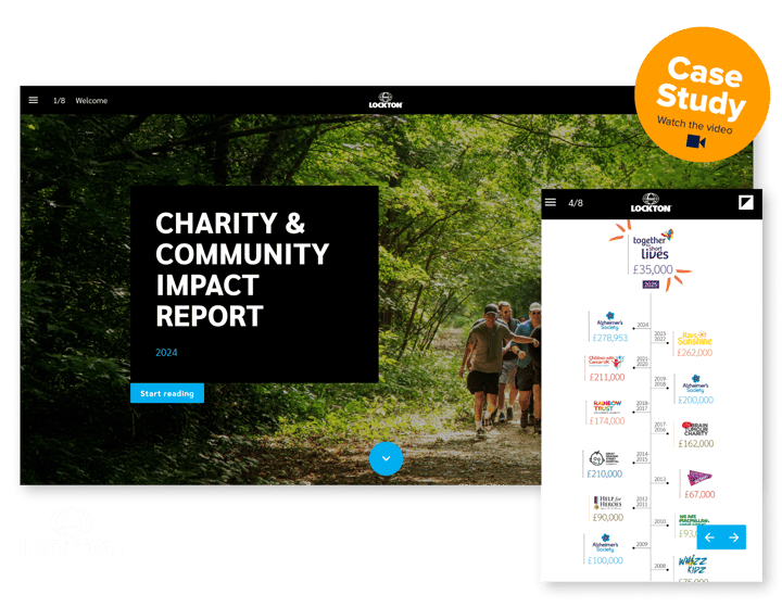 Lockton success story - white logo