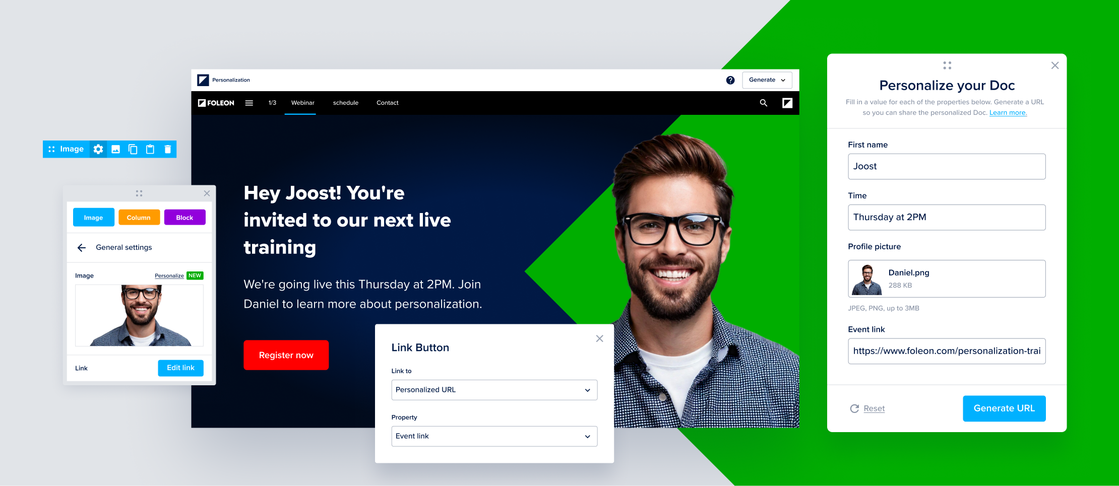 Personalization_ image and URL properties