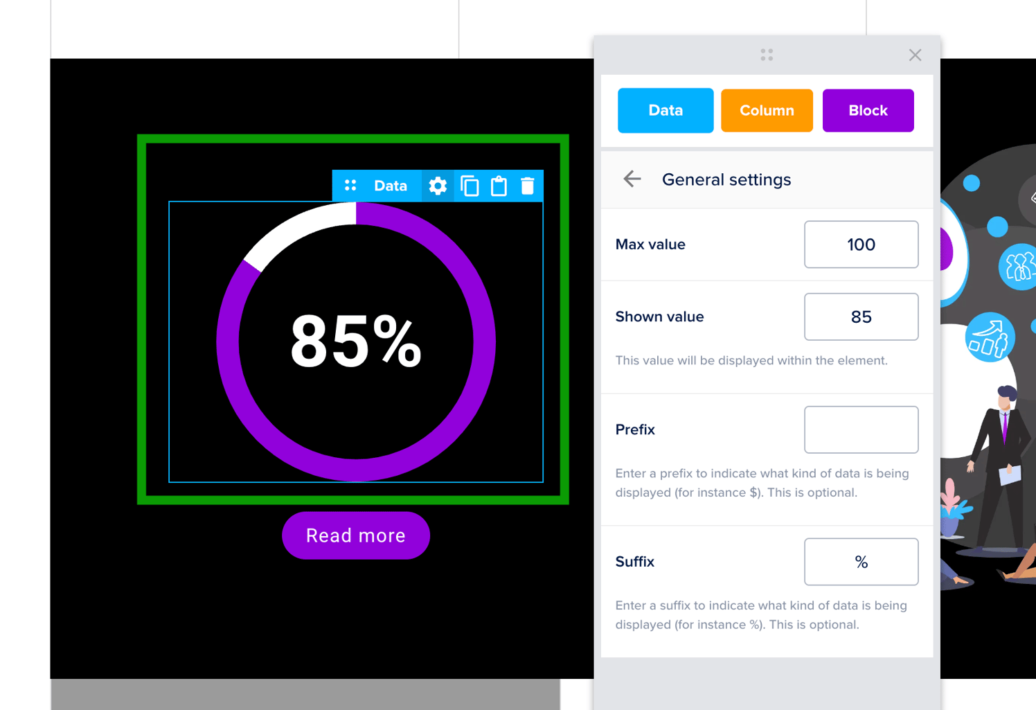 Working with the data elements