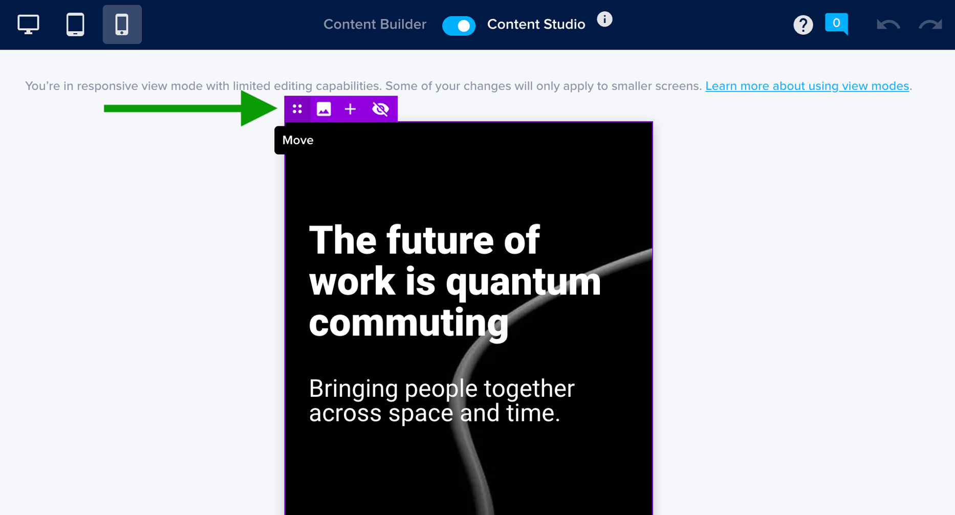 Using view modes