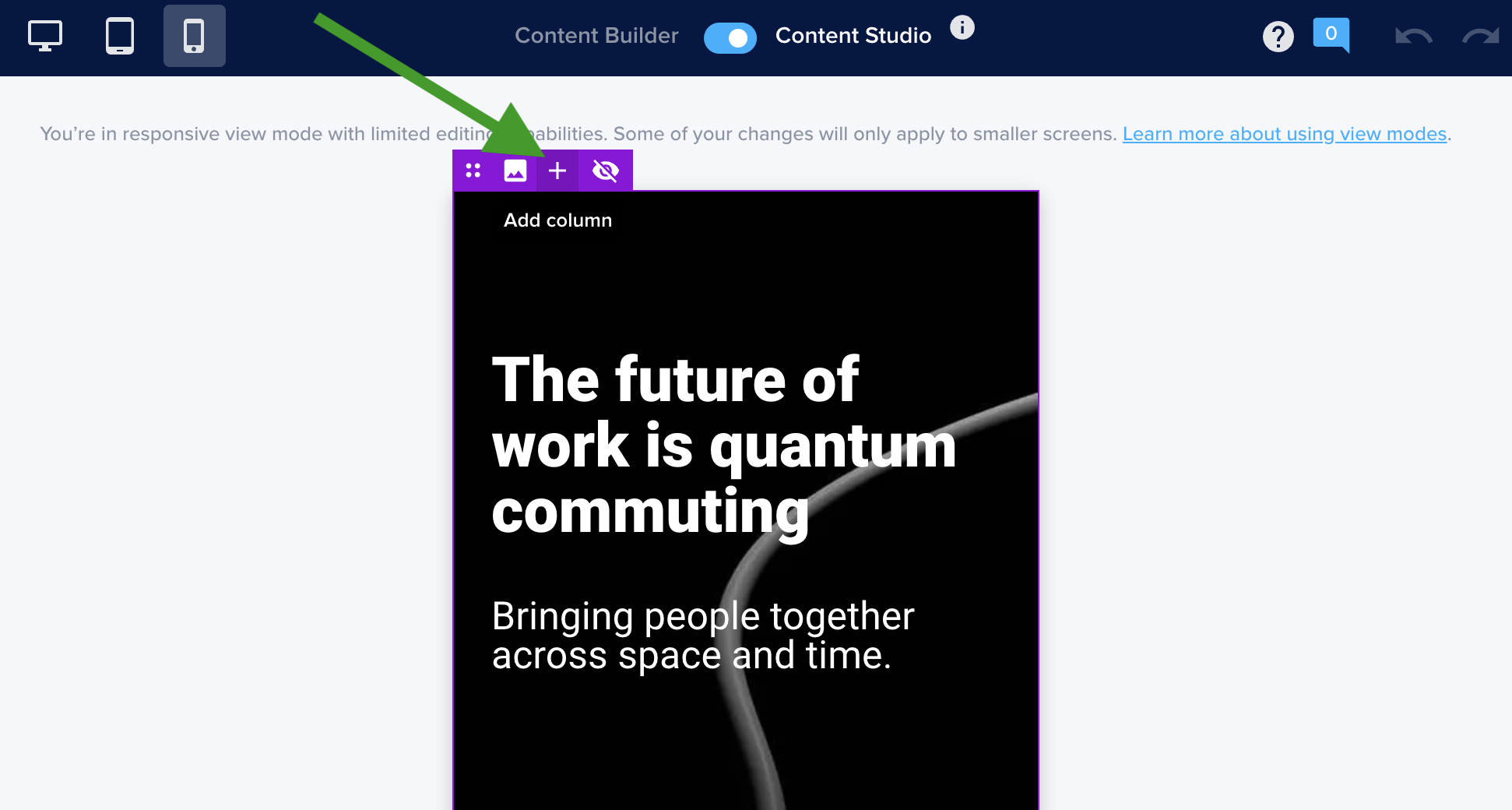 Using view modes
