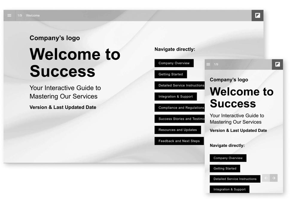 Customer onboarding template
