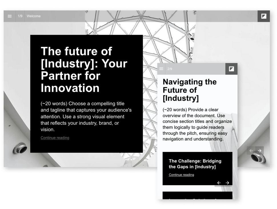 Pitch deck template