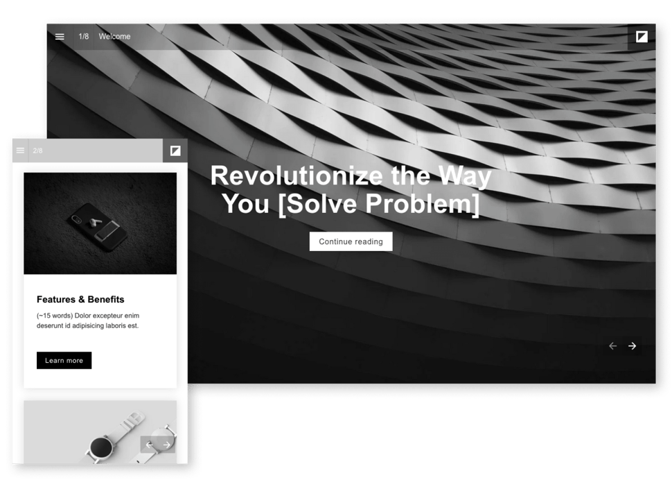 Product brochure template