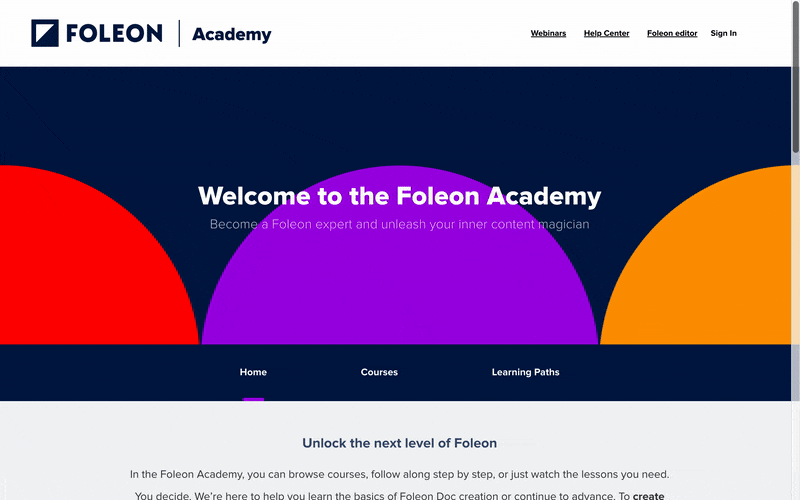 The Foleon Academy GIF