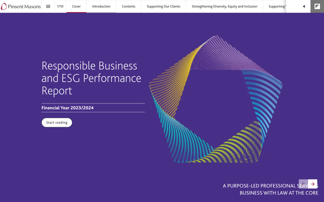 Foleon Content Example from Pinsent Masons
