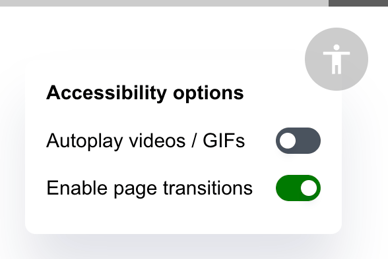 Accessibility options